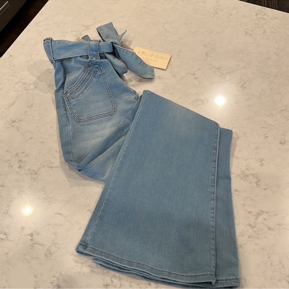 Altar'd State Light Blue Wide Leg Jeans - Picture 3 of 10